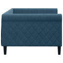 daybed 90x200 cm velour blå