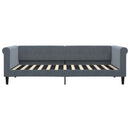 daybed 90x200 cm velour mørkegrå