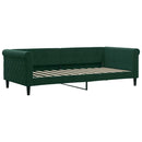 daybed 90x200 cm velour mørkegrøn