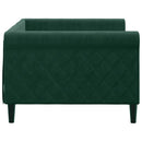daybed 90x200 cm velour mørkegrøn