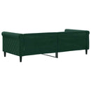daybed 90x200 cm velour mørkegrøn