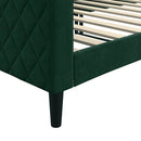 daybed 90x200 cm velour mørkegrøn