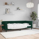 daybed 90x200 cm velour mørkegrøn