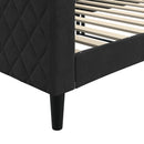 daybed 90x200 cm velour sort