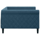 daybed 100x200 cm velour blå
