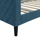 daybed 100x200 cm velour blå