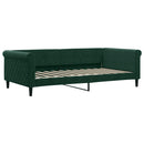 daybed 100x200 cm velour mørkegrøn