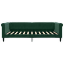 daybed 100x200 cm velour mørkegrøn