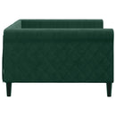 daybed 100x200 cm velour mørkegrøn