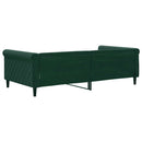 daybed 100x200 cm velour mørkegrøn