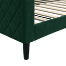 daybed 100x200 cm velour mørkegrøn