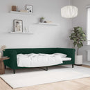 daybed 100x200 cm velour mørkegrøn