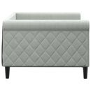daybed 90x190 cm velour lysegrå