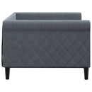 daybed 90x190 cm velour mørkegrå