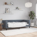 daybed 90x190 cm velour mørkegrå