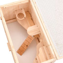 hamsterbur 60x30x35 cm massivt fyrretræ