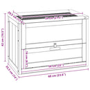 hamsterbur 60x35,5x42 cm massivt fyrretræ
