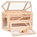 hamsterbur 80x40x43 cm massivt fyrretræ