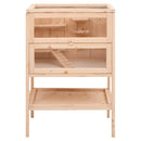 hamsterbur 55x40x80 cm massivt træ gran