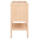 hamsterbur 55x40x80 cm massivt træ gran