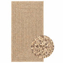 gulvtæppe ZIZUR 80x150 cm jute-look indendørs og udendørs