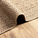 gulvtæppe ZIZUR 160x230 cm jute-look indendørs og udendørs