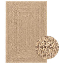 gulvtæppe ZIZUR 200x290 cm jute-look indendørs og udendørs