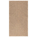 gulvtæppe ZIZUR 80x150 cm jute-look indendørs og udendørs