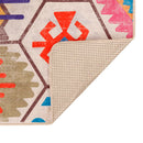 gulvtæppe 160x230 cm vaskbart flerfarvet