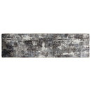 gulvtæppe 80x300 cm vaskbart flerfarvet