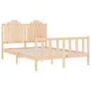 sengeramme uden madras 140x200 cm massivt fyrretræ