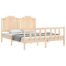 sengeramme uden madras 160x200 cm massivt fyrretræ
