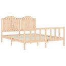 sengeramme uden madras 160x200 cm massivt fyrretræ