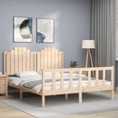 sengeramme uden madras 160x200 cm massivt fyrretræ