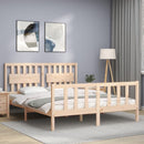 sengeramme uden madras 160x200 cm massivt fyrretræ