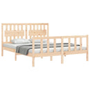 sengeramme uden madras 160x200 cm massivt fyrretræ
