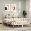 sengeramme uden madras 140x200 cm massivt fyrretræ