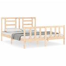sengeramme uden madras 160x200 cm massivt fyrretræ