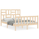 sengeramme uden madras 140x200 cm massivt fyrretræ