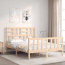 sengeramme uden madras 140x200 cm massivt fyrretræ