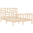 sengeramme uden madras 140x200 cm massivt fyrretræ