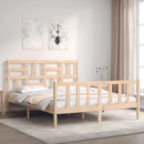 sengeramme uden madras 160x200 cm massivt fyrretræ