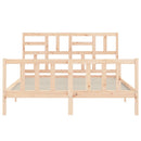 sengeramme uden madras 160x200 cm massivt fyrretræ
