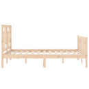 sengeramme uden madras 140x200 cm massivt fyrretræ
