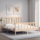 sengeramme uden madras 160x200 cm massivt fyrretræ