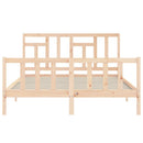 sengeramme uden madras 160x200 cm massivt fyrretræ