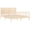 sengeramme uden madras 160x200 cm massivt fyrretræ