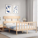 sengeramme uden madras 140x200 cm massivt fyrretræ