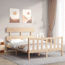 sengeramme uden madras 140x200 cm massivt fyrretræ