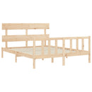 sengeramme uden madras 160x200 cm massivt fyrretræ